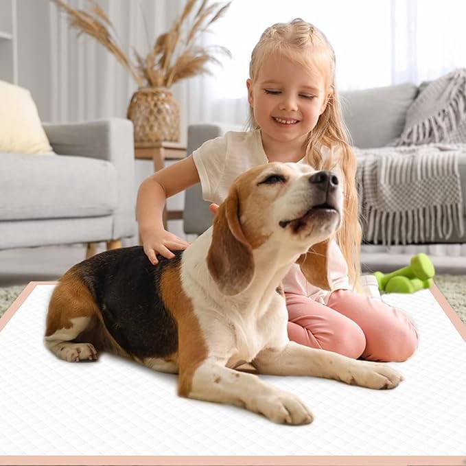 Dog Pee Pads Extra Large 30"×36" - 40 Count, XXL Pink Puppy Pads Unscented, Urine Underpads, Super Absorbent & Leak-Proof Potty Pads for Doggies