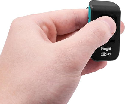 Educator Dog Training Finger Clicker with Audible Sound for Positive Reinforcement, Behavior and Obedience Pet Trainer, Teal