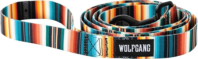 Wolfgang Heavy Duty Dog Leash, Pull-Tested to Over 800 lbs for Walking & Training, LostArt Print, Large