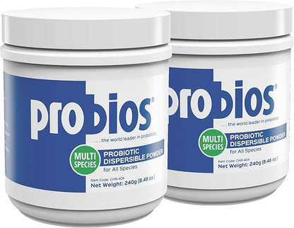 Probios Digestive Support Probiotic for All Species, Probiotics for Gut Health, Dispersible Powder, 240 gm (Pack of 2)