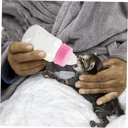 2pcs Cat Milk Bottle for Kitten Feeding Kitten Nursing Bottles Pet Feeder Pacifier Container