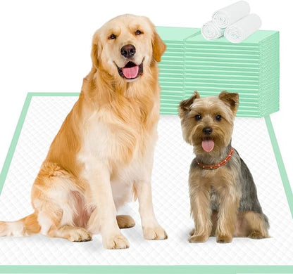 Dog Pee Pads Extra Large 30" × 36" - 40 Count, XXL Urine Underpads｜Unscented Green Pet Pee Pads, Super Absorbent & Leak-Proof Potty Pads for Doggies