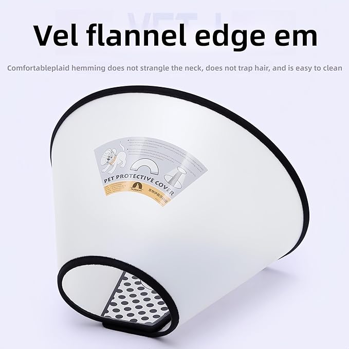 Cone for Dogs to Stop Licking, E Collar for Dogs After Surgery, Dog Recovery Collars & Cones - Safe Physical Barrier, Easy to Clean, Comfortable Wear, Promote Wound Healing, Prevent Self-Mutilation