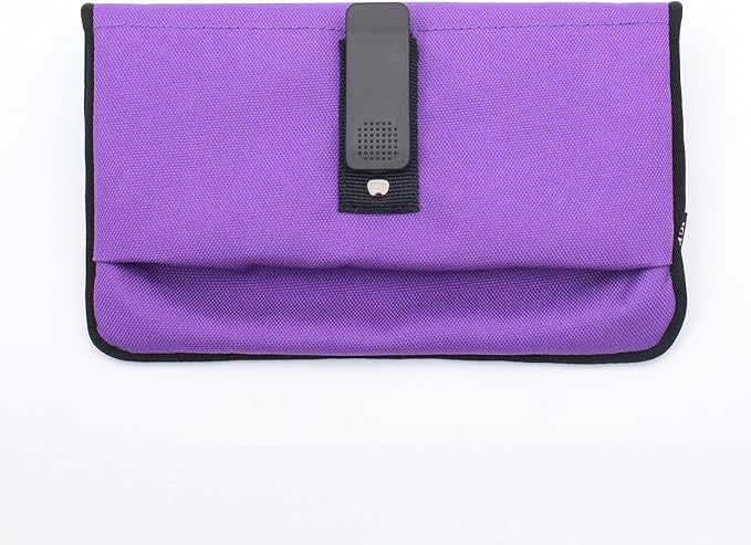 Hands Free Dog Leash, Heavy Duty with Waist Belt & Storage Pouch, Strong Pull Control, Two Handles Bungee for Running & Walking, Big & Medium Dogs, Purple