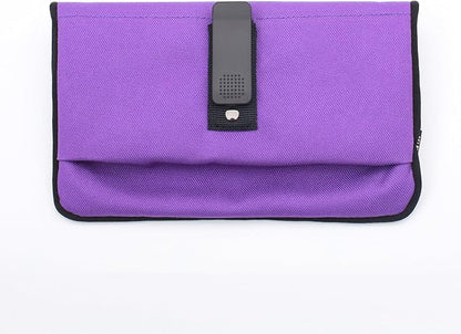 Hands Free Dog Leash, Heavy Duty with Waist Belt & Storage Pouch, Strong Pull Control, Two Handles Bungee for Running & Walking, Big & Medium Dogs, Purple