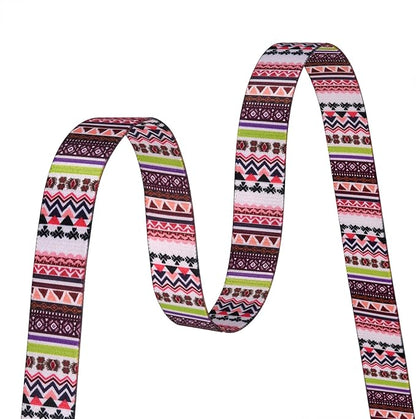 Mihqy Dog Collar with Bohemia Floral Tribal Geometric Patterns - Soft Ethnic Style Collar Adjustable for Small Medium Large Dogs(Pink Bohemia,XS)
