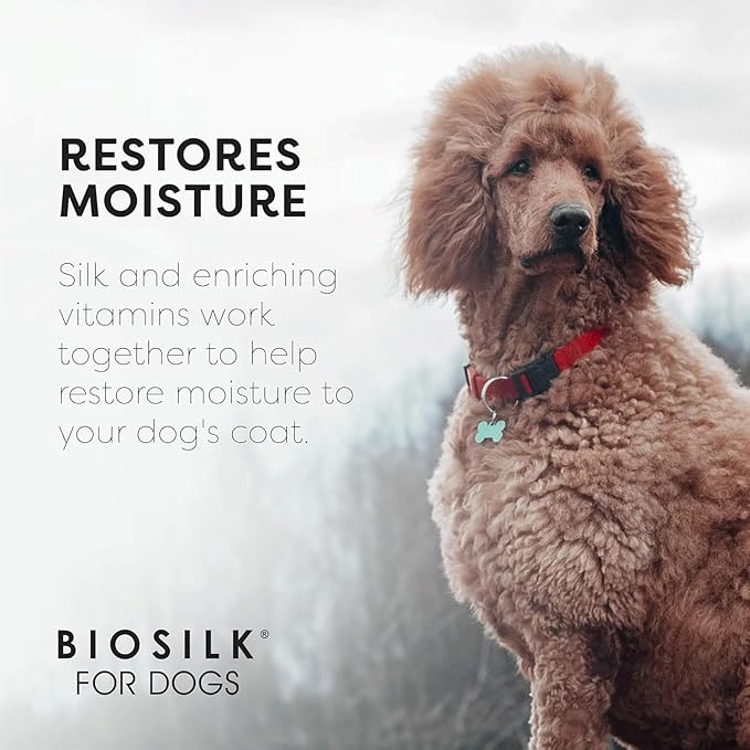 BioSilk Silk Therapy Conditioning Detangling Spray for Dogs with Natural Coconut Oil - Dog Matted Hair Detangler Conditioner for Dogs, Dematting Grooming Supplies, 7 Fl Oz - 2 Pack