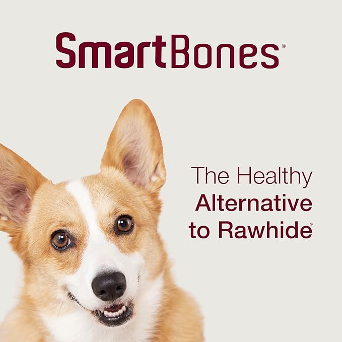 SmartBones Twist Sticks Variety Pack 50 Count, Rawhide-Free Chews For Dogs Made With Real Chicken Or Bacon And Cheese Flavor (SBM-00464)