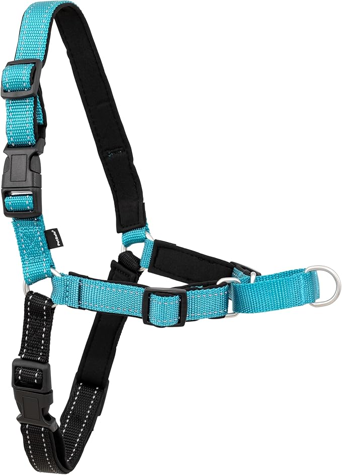 PetSafe Easy Walk Deluxe Dog Harness, No Pull Dog Harness – Perfect for Leash & Harness Training – Stops Pets from Pulling and Choking on Walks – Medium, Ocean