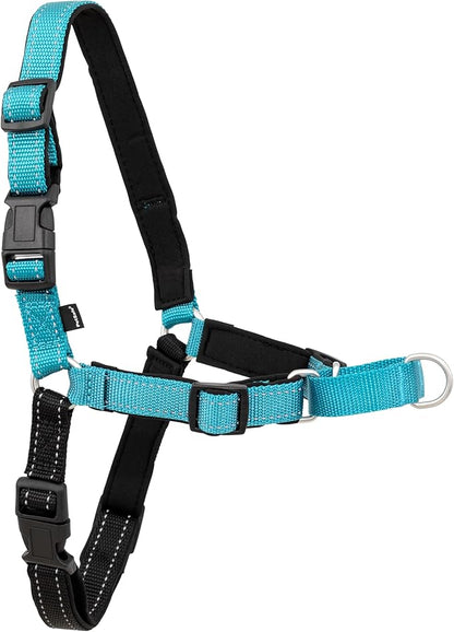PetSafe Easy Walk Deluxe Dog Harness, No Pull Dog Harness – Perfect for Leash & Harness Training – Stops Pets from Pulling and Choking on Walks – Medium, Ocean