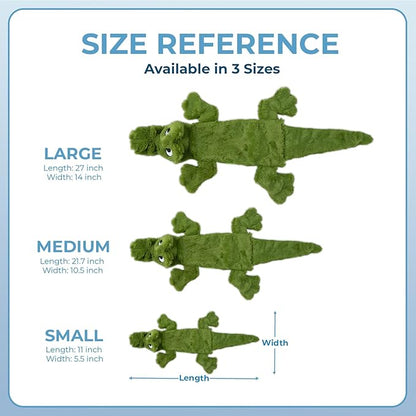 Best Pet Supplies Squeaky Dog Toys with Soft Durable Fabric for Small, Medium and Large Pets Interactive Toy for Indoor Play, Supports Active Biting and Play - 4 Figures, Large