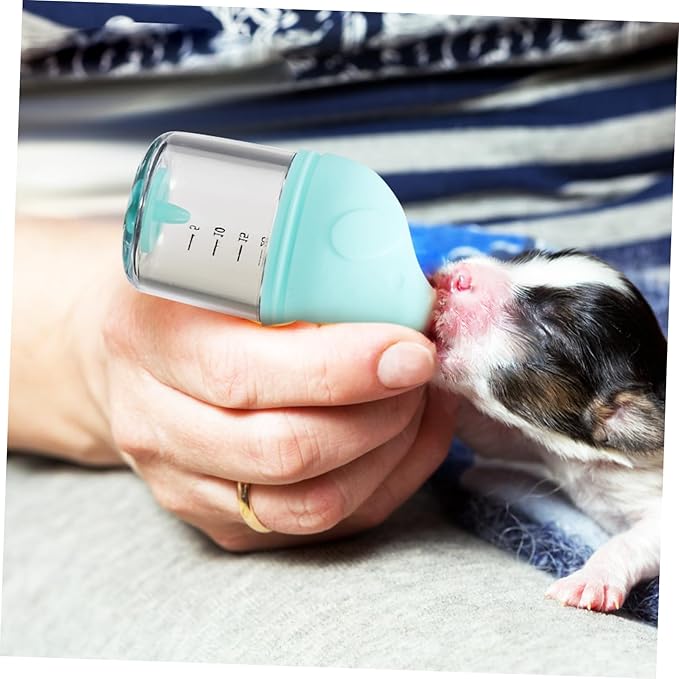 2pcs Puppy Milk Bottles with Soft Nipples Design for Newborn Kittens and Puppies Comfortable Feeding Pet Feeding
