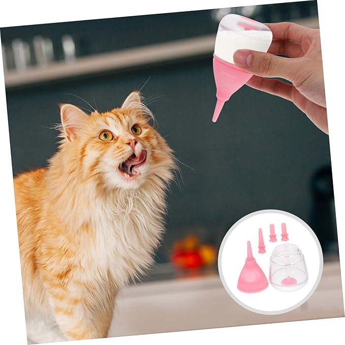 Small PET Feeding Bottle Set Reusable Puppy Milk Feeder Nipple for Kittens and Small Dogs PET Nursing Supplies