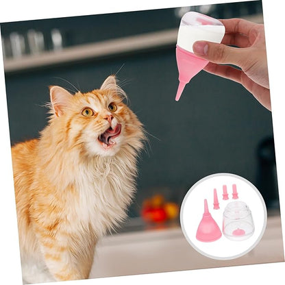 Small PET Feeding Bottle Set Reusable Puppy Milk Feeder Nipple for Kittens and Small Dogs PET Nursing Supplies