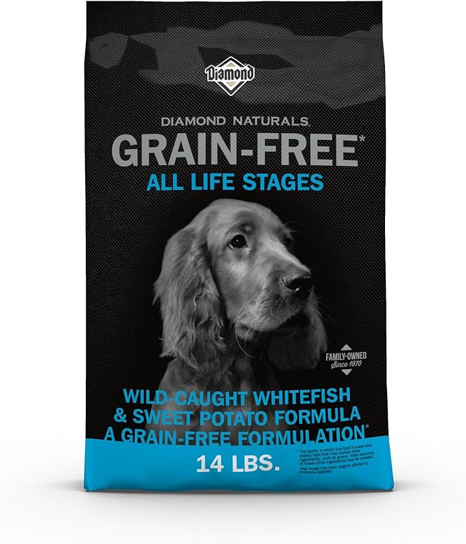 Diamond Naturals Grain Free Real Meat Recipe Premium Dry Dog Food With Real Fish 14Lb