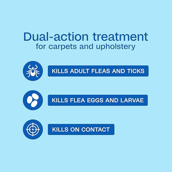 ADAMS Plus Flea & Tick Carpet Powder, Kills Fleas and Ticks On Contact, Prevents Flea Infestations for 12 Months, for Carpets and Upholstery, Freshens and Deodorizes, Treats Up to 400 sq ft, 16 oz