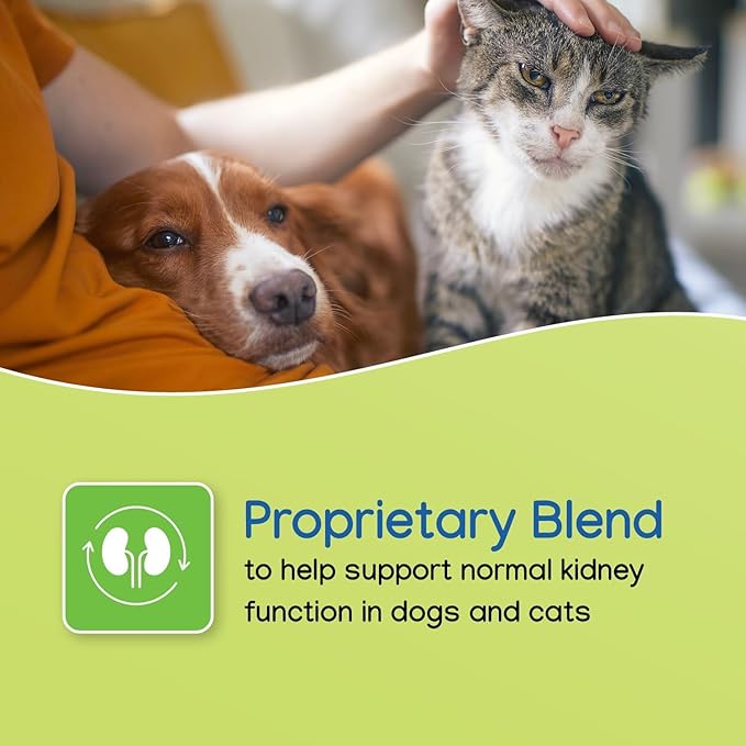 Virbac NEPHRODYL® Synbiotic Capsules - Kidney Support Supplement for Cats & Dogs, Probiotics & Prebiotics for Digestive Health, Small & Easy-to-Swallow Capsules, Made in The USA