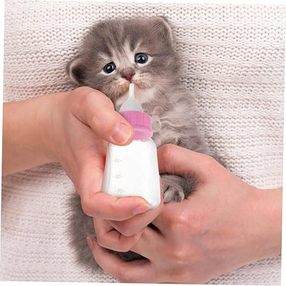 Kisangel 1set Cat and Dog Nursing Bottle Portable Bite-Resistant Pet Feeder Chic Design Lightweight Milk Feeder for Kittens and Puppies Feeding Kit for Small Pets