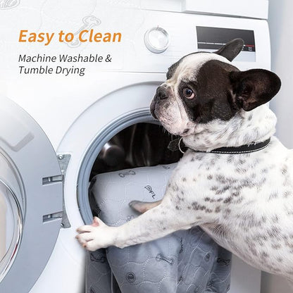 Pee Pads for Dogs Washable,34x52 Reusable Puppy Pads, Absorbent Whelping Pads with Bone Print, Non-Slip Waterproof Pet Training Pads for Couch, Crate, Potty Training