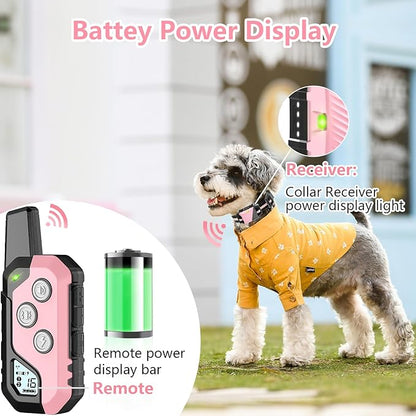 Shock Collar for Dogs, Dog Training Collar with Remote Control for 2 Dogs, 3 Training Modes with Beep, Vibration and Satic, Waterproof, Rechargeable for Large Medium Small