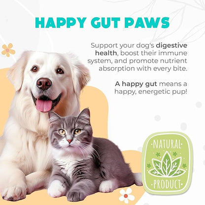 Probiotics for Dogs Chews 150PCs - Digestive, Gut Health & Diarrhea Support - Chews for Dogs - US Formula with Probiotics, Enzymes & Natural Ingredients - Duck
