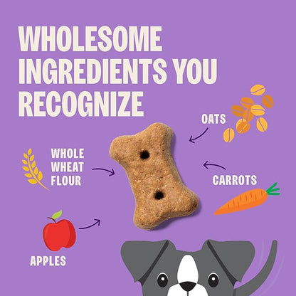 Wellness Old Mother Hubbard Hip & Joint Dog Biscuits, Natural Training Treats, Chicken, Apple, Oats, and Carrot Flavor, Mini Size, 20 oz Bag