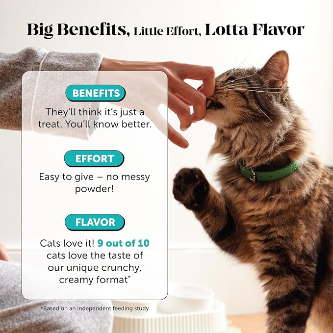 Calming Chews for Cats - Cat Anxiety Relief + Helps Reduce Stress - Behavioral Support & Promotes Relaxation for Travel, Boarding, Vet Visits, Separation Anxiety - Chicken (30-Day Supply)