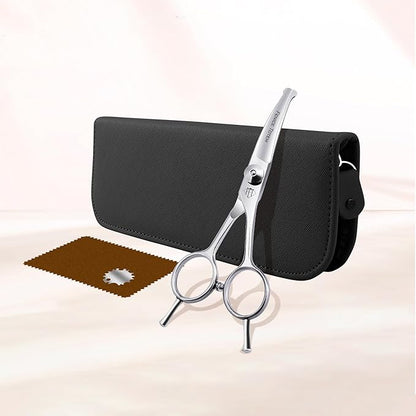 Dog Grooming Scissors: 4.75" Pet Curved Shears Made of Advanced JP440C Stainless Steel Alloy for Trimming Dogs Cats and Other Pets Face and Paws