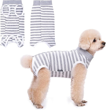 Coppthinktu Recovery Suit for Dogs After Surgery, Dog Onesie Surgery Recovery Suit for Female Spay, Soft Male Surgical Pajamas Bodysuits for Small Medium Puppy to Anti Licking Dog Cone Alternative