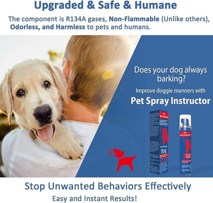 Gutes Leben Dog Instructor Spray, 70ml Spray Corrector Dog Trainer, Safe Humane & Effective Stop Barking, Jumping Up, Food Stealing, Dog Fights & Attacks, Help Stop Unnecessary Dog Behaviour (2 Pack)