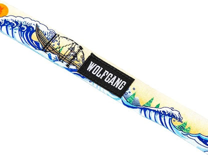 Wolfgang Heavy Duty Dog Leash, Pull-Tested for Walking & Training, MountainWave Print, Dual Handle Large