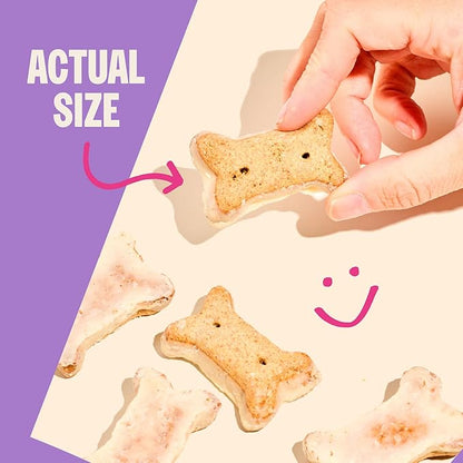 Wellness Old Mother Hubbard Milk Bar P'Nutty B-Day Party Dog Biscuits, Natural Treats, Peanut Butter Flavor with Birthday Icing, 10 oz Bag