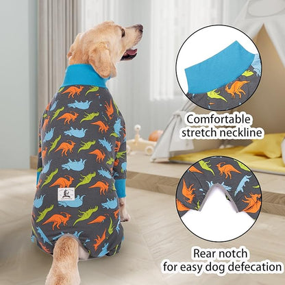 Dog Surgery Recovery Suit Onesies for Large Dogs Spayed Recovery Suit Cone Alternative After Surgery Abdominal Wounds Protector Dog Bodysuit for Medium Large Dogs Pajamas