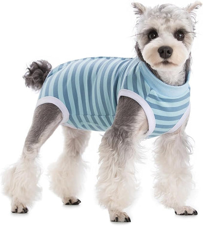 Coppthinktu Dog Surgery Recovery Suit for Dogs Cat Dog Onesie, Dog Recovery Suit Female for Small Medium, Pet Surgical Neuter Post-Surgery Suit E-Collar Alternative Anti Licking Abdominal Wounds