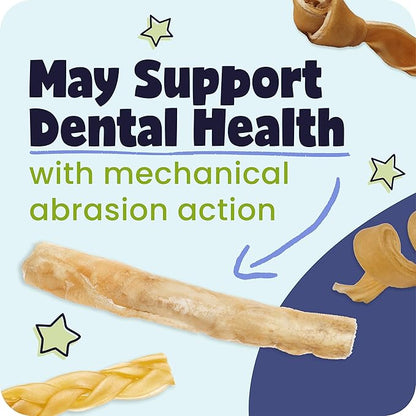 Pawstruck Natural 5-7" Beef Collagen Sticks for Dogs – Long-Lasting Rawhide Alternative, High Protein & Low Fat with Chondroitin & Glucosamine – 5 Pack