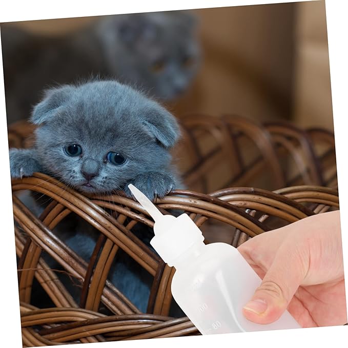 BESPORTBLE 4pcs Tiny Pet Nursing Bottle for Puppy Kitten Cat Milk Feeding Bottle Kit