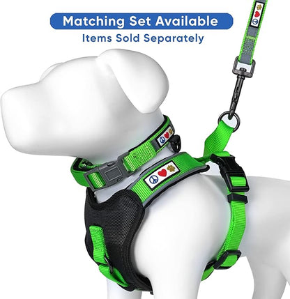 Pawtitas Lumberjack Padded Martingale Collar for Dogs | Soft Neoprene Dog Collar for Your pet's Comfort Made with Reflective Band for Maximum Visibility | Fits Small and Large Pets - XS Green