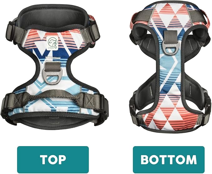 Embark Adventure Small Dog Harness – No-Pull, Reflective Trim, Military-Grade Nylon, Front Clip with Gel-Lined Handle