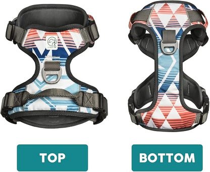 Embark Adventure Small Dog Harness – No-Pull, Reflective Trim, Military-Grade Nylon, Front Clip with Gel-Lined Handle