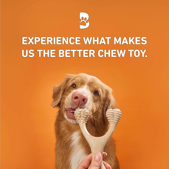 BetterBone - Hard Density - Ideal for Strong to Aggressive Chewers - All-Natural, Nylon-Free Dog Chew Toys - Non-Toxic, Promotes Dental Health, Splinter-Resistant, Sustainably Made