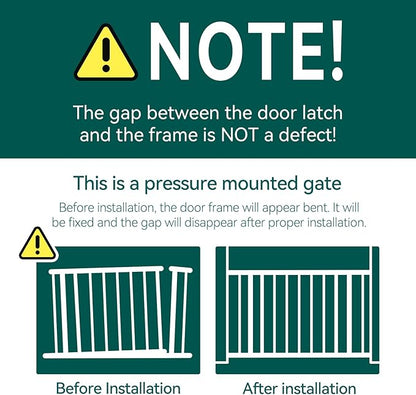 Babelio Auto Close Baby Gate with Cat Door,29-43" Metal Gate for Doorway,Stairs, House,Easy Walk Thru with Pet Door,Includes 4 Wall Cups and 3 Extension Pieces,Black