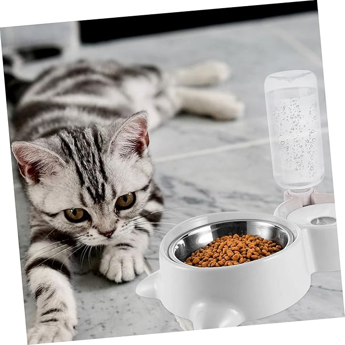 ORFOFE Stainless Steel Dog Bowl Insulated Automatic Water Dispenser Pet Feeder Pet Supplies