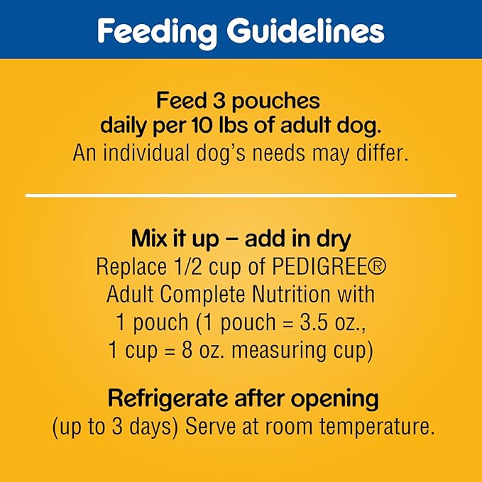 Pedigree Choice Cuts in Gravy Wet Dog Food, Adult Soft Wet Dog Food, Variety Pack, 3.5 oz. Pouches, 18 Count (Pack of 2)