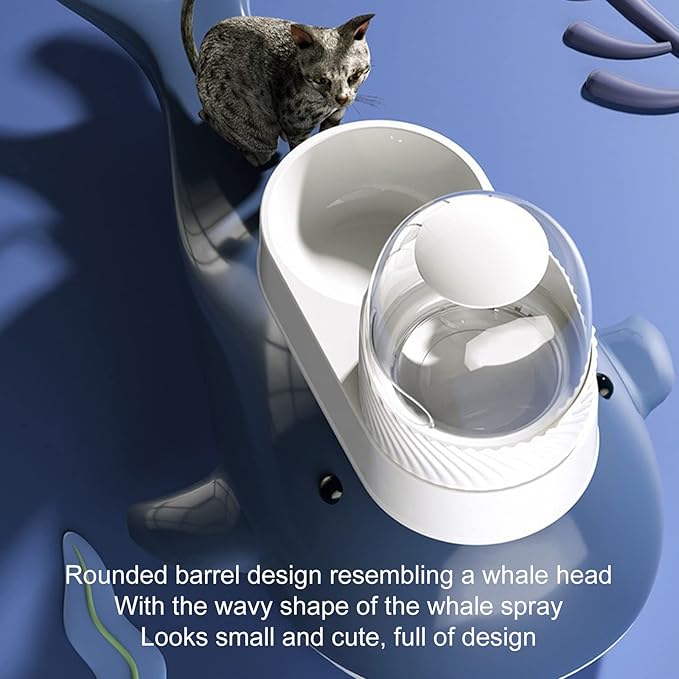 Dog Automatic Feeders, Pet Automatic Food Feeder and Drinker Dog Travel Supplies Feeder and Drinker For Cat Rabbit Pet Animal (Pearl White)