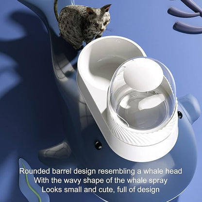 Dog Automatic Feeders, Pet Automatic Food Feeder and Drinker Dog Travel Supplies Feeder and Drinker For Cat Rabbit Pet Animal (Pearl White)
