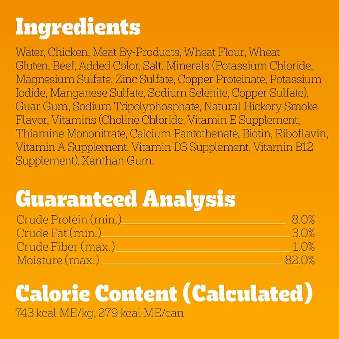 Pedigree Wet Dog Food, Choice Cuts Adult Canned Dog Food with Beef, 13.2 oz. Cans, 12 Count