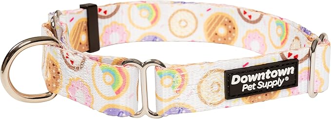 Downtown Pet Supply - Martingale Collar for Dogs - Dog Training Collar - Big, Wide & Thick Dog Collar - Escape-Proof, Weatherproof, Durable and Comfortable - Donut - Small Dog Collar