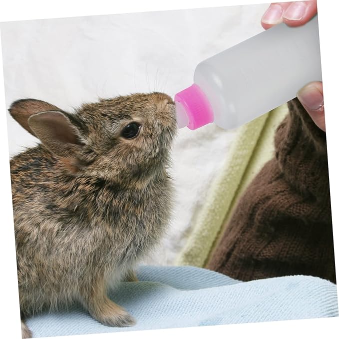 FRCOLOR 9pcs Pet Material Bottles for Newborn Puppies Kittens Rabbits Dog Bottle Kitten Milk Replacer Liquid Feeding Tools
