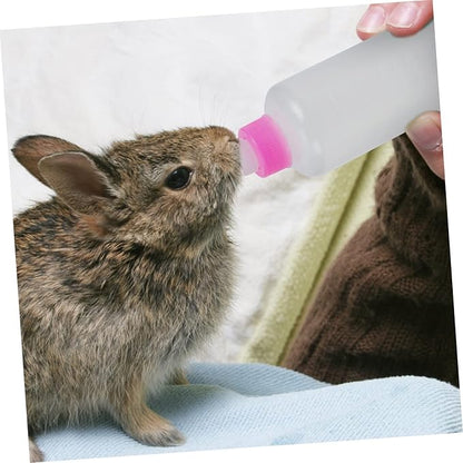 FRCOLOR 9pcs Pet Material Bottles for Newborn Puppies Kittens Rabbits Dog Bottle Kitten Milk Replacer Liquid Feeding Tools