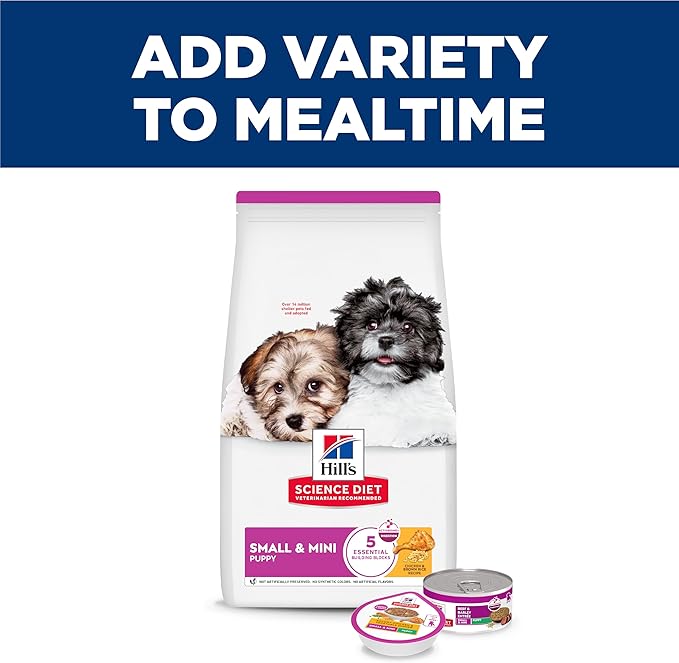 Hill's Science Diet Puppy Small and Mini Wet Dog Food, Beef & Barley, 5.8 oz. Cans, 24-Pack